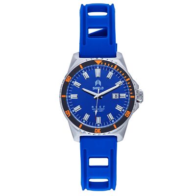 Shield Reef Armband Uhr Mit / Datum - Blau