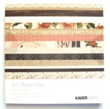 Kaisercraft 6 1/2" Paper Pad Always & Forever - NEW