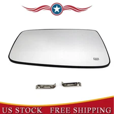 Left Driver Side Mirror Glass Power Heated LH For Big Horn Extended Cab Pickup