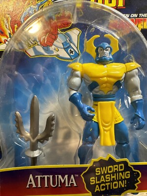 NEW TOYBIZ MARVEL 1996 FANTASTIC FOUR ATTUMA ACTION FIGURE W/SWORD