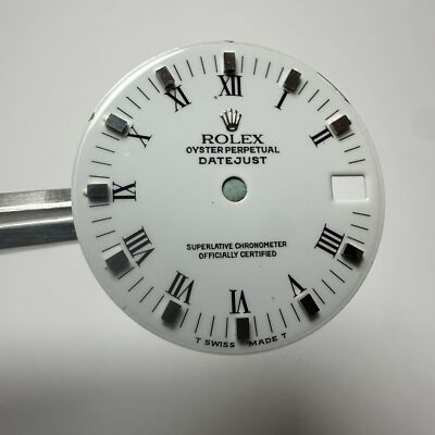 Rolex Datejust Boy Zifferblatt weiß römischer Stahl 31mm gebraucht