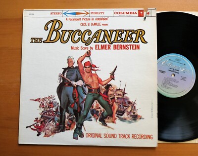 The Buccaneer Elmer Bernstein NEAR MINT Vinyl Columbia ACS 8096