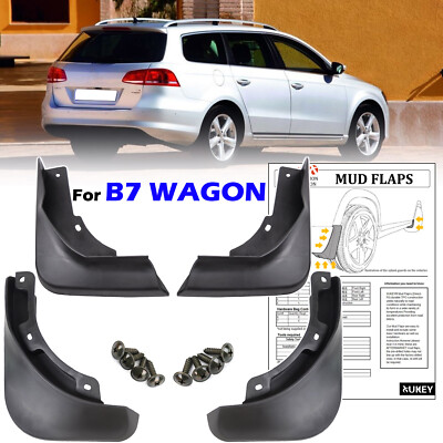 4x Mud Flaps Splash Guards Front Rear For VW Passat B7 3C Variant