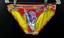 Trina Turk Iconic Floral Colorful Print Bikini Bottom - Size US 6