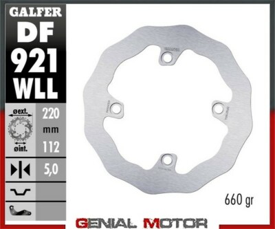 Galfer Bremsscheiben Hintere WAVE FIX SOLID220X5MMSHERCO450 SEFR FORK SACHS14>15