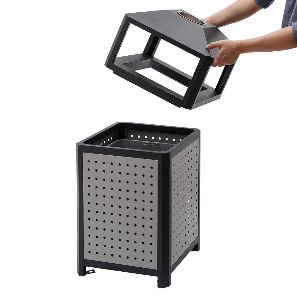 Commercial Waste Container Outdoor Trash Can Garbage Enclosure Build-in ...