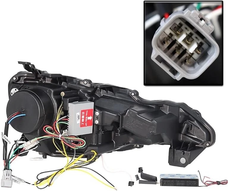 For 2013-2016 Scion FR-S Black CCFL Halo DRL Projector Headlights Pair Left+Righ - Image 2 of 3