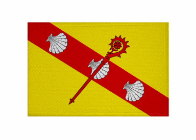 Aufnäher Apach (Frankreich) Fahne Flagge Patch 9 x 6 cm