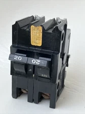 FPE NB220 Federal Pacific Challenger NB221020 Circuit Breaker 20A 2P Bolt on