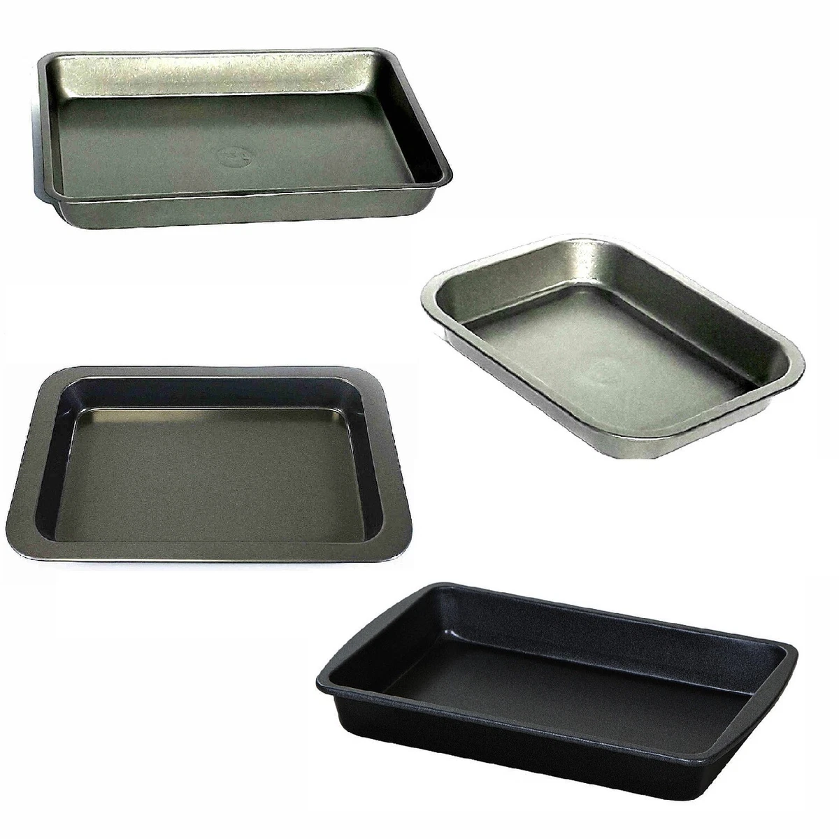 Oven Baking Tray, Deep Cake Tins Stainless Steel Baking Sheet Pans,  Traybake Tin for Cake(S) 