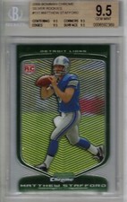 2009 Bowman Chrome Matthew Stafford Silver Rookies /99 #111 BGS 9.5 Gem Mint!!