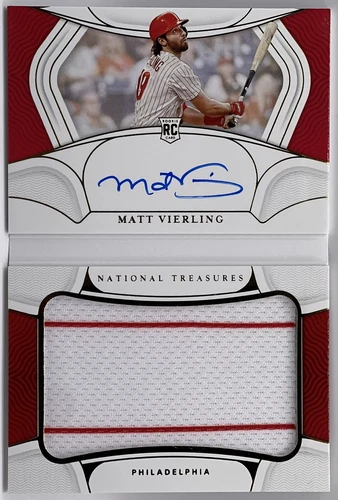 2022 National Treasures Rookie Signature Jumbo Material Matt Vierling /99 🔥🔥🔥