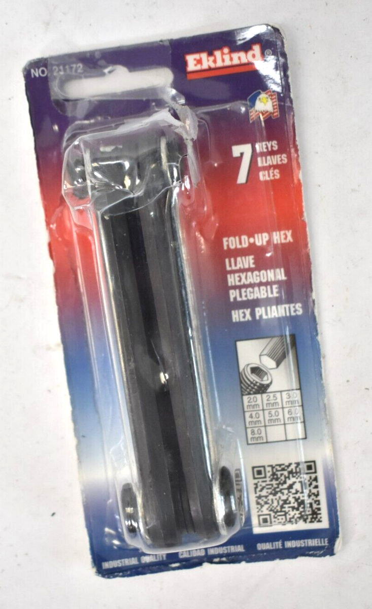 Eklind Tool Co 7 Piece Metric Fold Up Hex Key Set 2