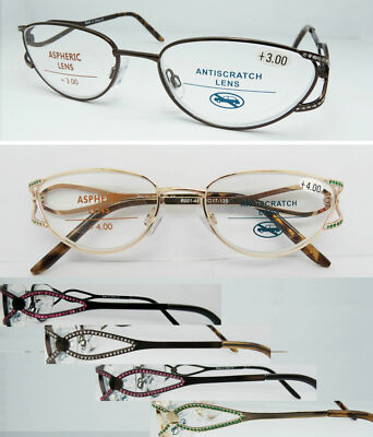 Hochwertige Damen Lesebrille / Cat Eye Design / Elegant Vintage Style L487