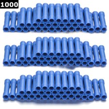 Car Audio/Alarm Wire Butt Connector Terminals GA Gauge Blue16-14 AWG New 1000PCS