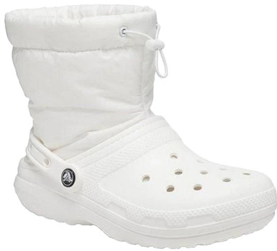 Crocs Unisex Classic Lined Neo Puff Boot Faux fur lined Break Up, Men 4, Woman 6