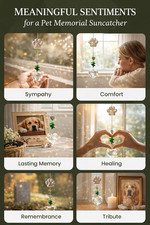 Pet Memorial Suncatcher Dog Gifts Sympathy Gift Bereavement Thoughtful