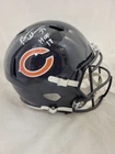 BRIAN URLACHER "HOF 18" SIGNED CHICAGO BEARS F/S SPEED REPLICA HELMET BECKETT
