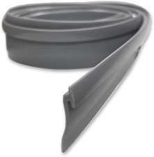Gordon Glass Angled Gray Vinyl for Framed Shower Door Drip Rail - 36" Long, Fra