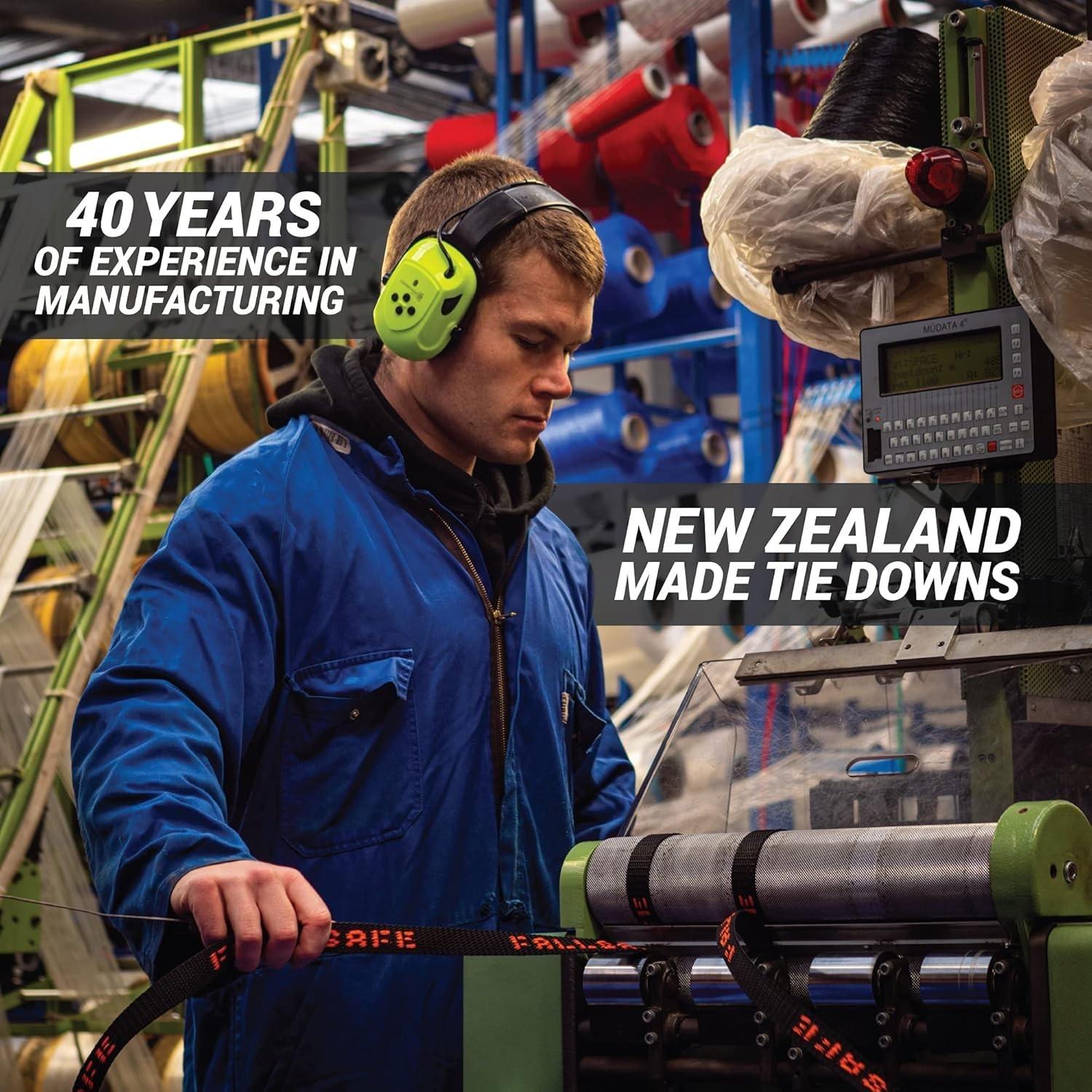 REAR TRANSOM BOAT TRAILER STRAPS RATCHET TIE DOWNS STRAP, Made in NZ - 1.5" x...