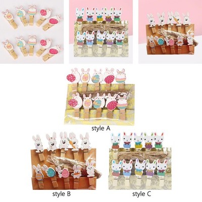 10 Stück Osterhase Fotoclips Osterhase Clips farbig Fotohalter für
