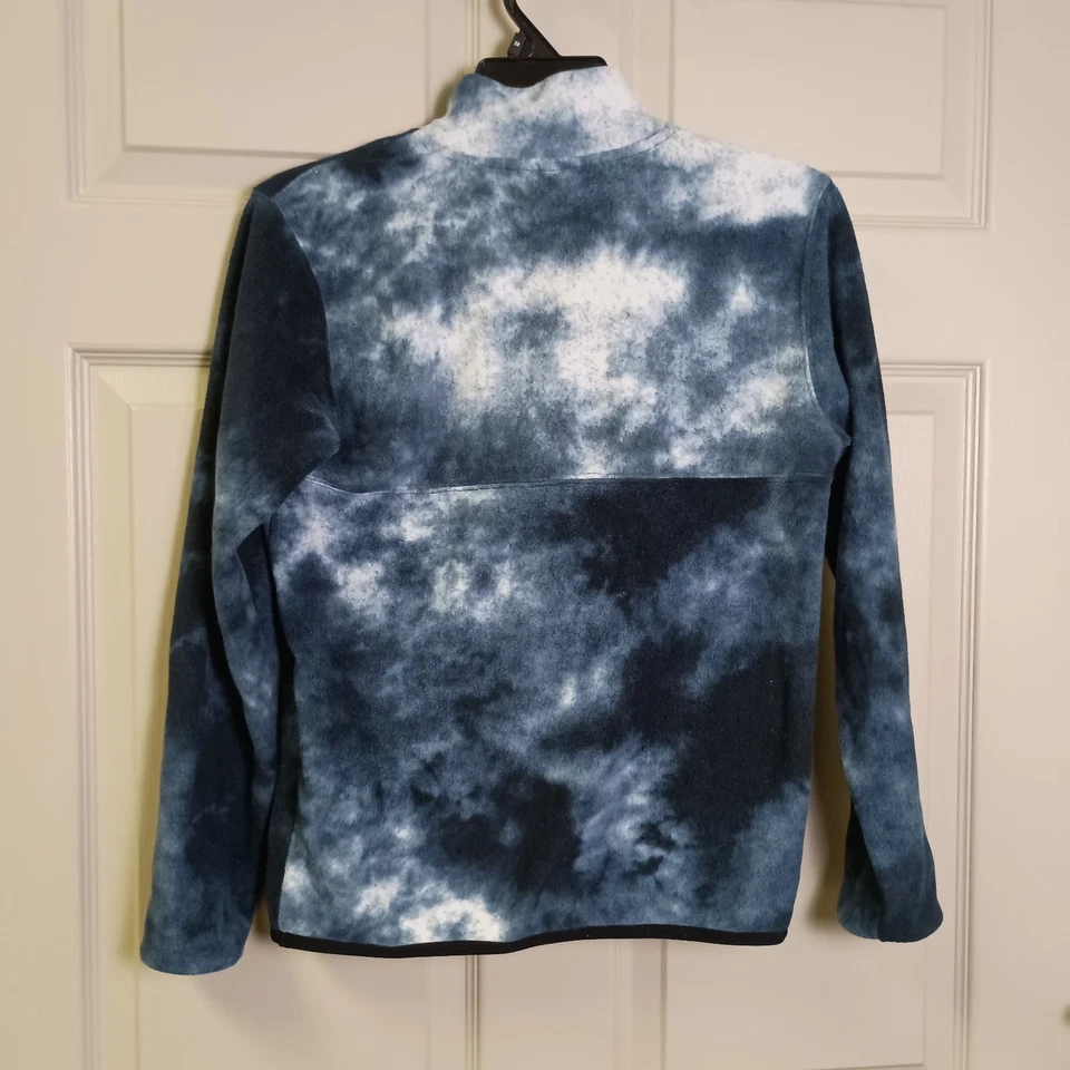 Volcom Boys Popover Fleece Sweater Size Medium Blue 1/4 Zip Long Sleeve - Image 2 of 4