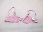 NWT 36D Auden Womens Pink Unlined Underwired Back Closure Demi Bra 7D
