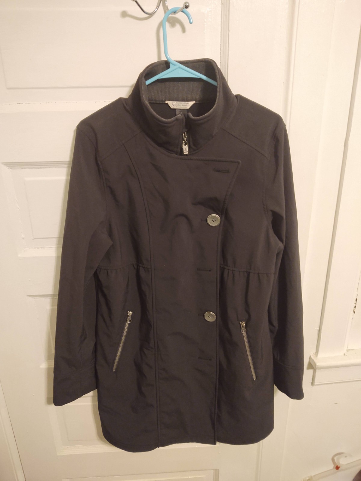 Prana Jacket Womens Large Black Softshell Zip Poc… - image 1