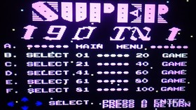 NES COMPATIBLE- SUPER 190 -DIG DUG 2, SPELUNKER, MOAI, ETC - NIPPON GAME-RARE