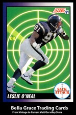 1991 Score Leslie O'Neal #657 San Diego Chargers NFL Football