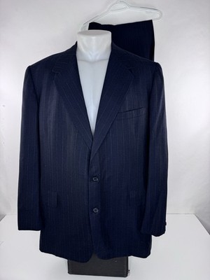 OXXFORD CLOTHES Super 100s ONWENTSIA Pinstripe Wool 48 TALL / 43 x 32 Pants Suit