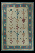 Hand Knotted Cotton /Wool Dhurrie Kilim Rug Color Multicolor Design Carpet Rug