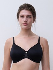 New CHANTELLE 13FN3 Black Norah Full Coverage Spacer T-shirt Bra Size 36DDDD
