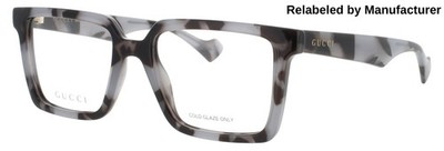 GUCCI GG1540O-004-52-RELABELED Eyeglasses Eye Glasses 004 GREY Authentic New 52m