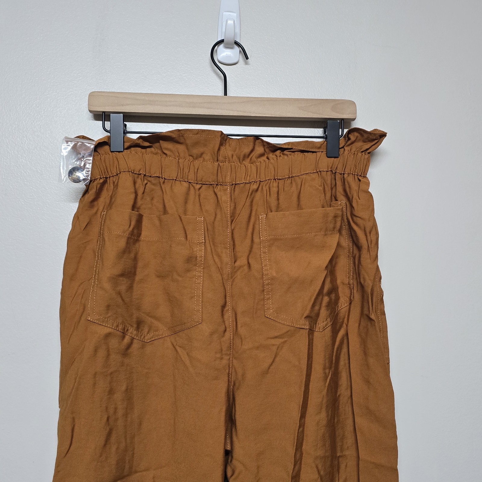 Madewell Pants Dunaway Paperbag Ankle Tie Waist Belted High Rise Burnt Orange M