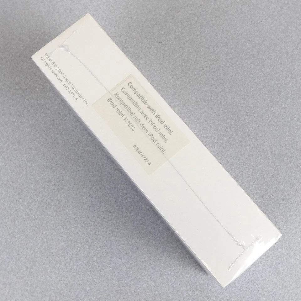 Apple iPod Mini Dock Antiguo Stock Genuino Raro 2004 Nuevo Sellado Mínimo Desgaste del Estante Foto 2 de 4