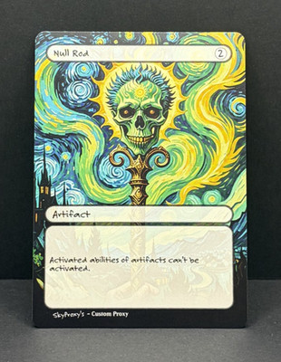 MTG - Null Rod - Van Gogh Style - Card For EDH and Playtest