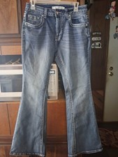 Evolve Denim Ny Women's Jeans Size 9 Great Shape Flared Leg