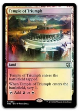 Temple of Triumph (Ripple Foil) #392 (NM) Modern Horizons 3 M3C Magic MTG