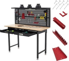 Multifunctional Metal Workbench Worktable wit...