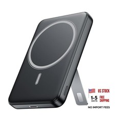 for Magsafe Portable Charger,10000mAh Wireless Magnetic Power Bank with Black