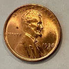 1938-D Lincoln Cent BU From Mint Roll - High Grade Coin w/ Carbon Spots #44