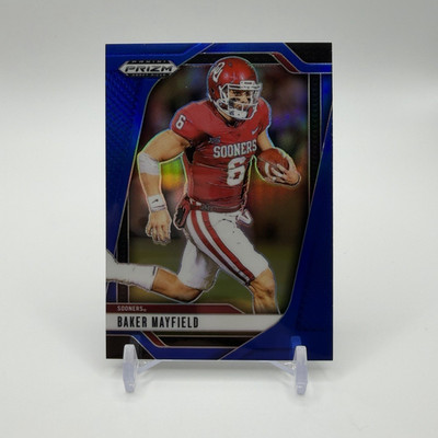 Panini 2025 Prizm Draft Picks Baker Mayfield Oklahoma #187 Blue Prizm /249