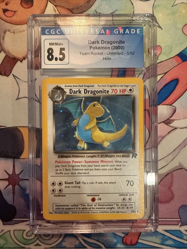 Dark Dragonite (Unlimited) graded CGC 8.5 for sale on eBay