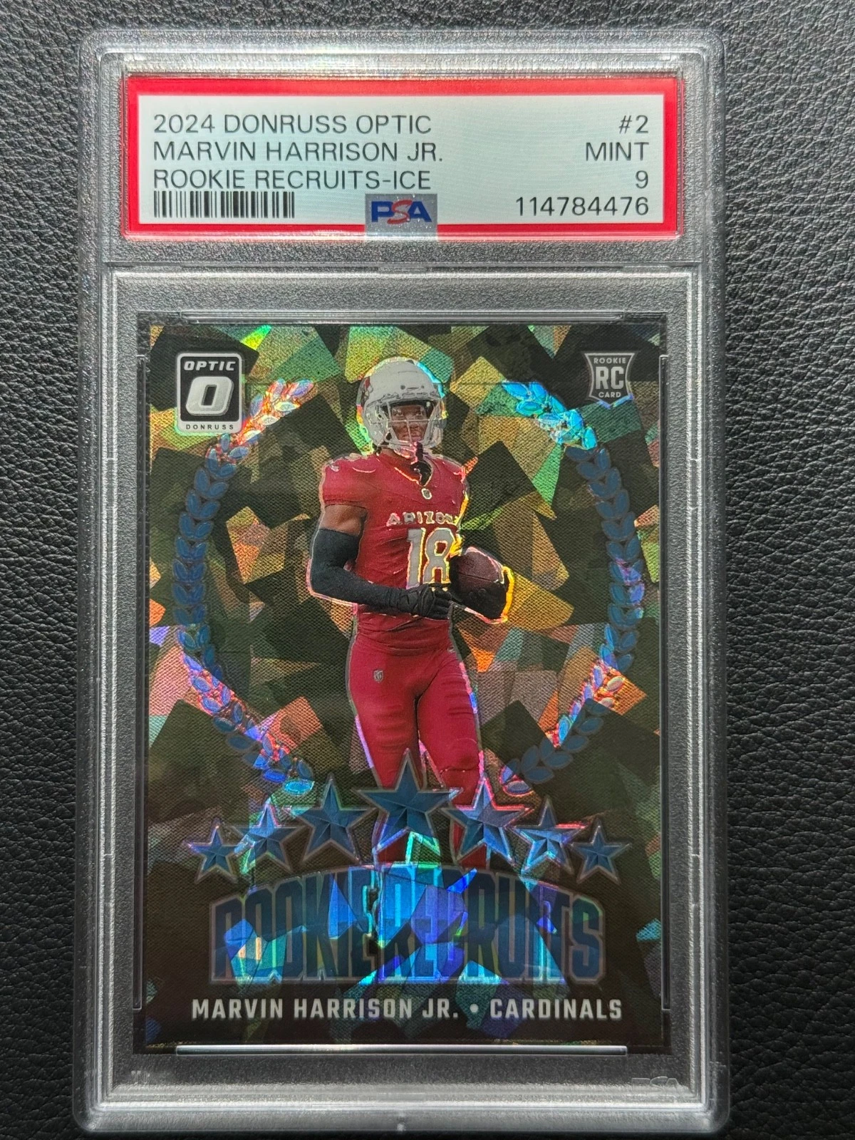 Marvin Harrison Jr. Panini Donruss Optic Rookie Recruits #2 Ice