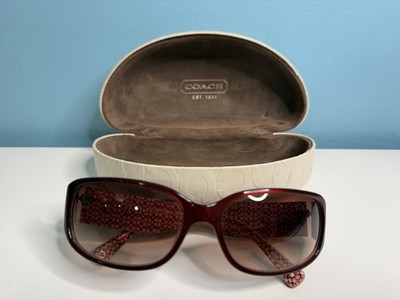 Coach Addison S803 Burgundy Sunglasses