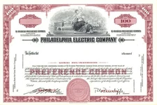 Philadelphia Electric Co. - Specimen Stock Certificate - Specimen Stocks & Bonds