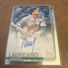 2019 Topps Chrome Ramon Laureano RC Rookie On Card Auto Autograph #RA-RL