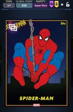 Topps Marvel Collect! Spider-Man 2020 Animated Series Parallax SUPER RARE AWARD