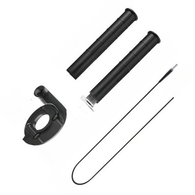 Kompatibel für ATV Dirt Bike Lenker Gasgriff Set mit 2 Griffen 1 Halter